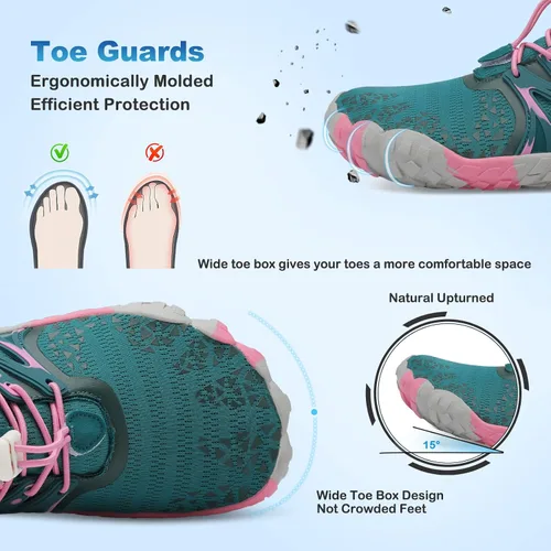 Vista 4 de L-RUN Zapatos de agua atléticos para senderismo para hombre y mujer