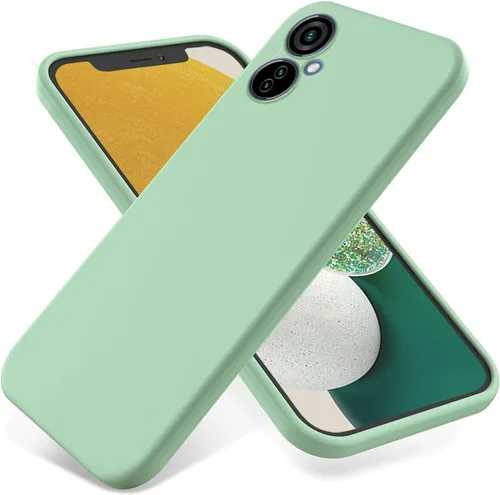 Vista 10 de Funda para Tecno Camon 19 Neo - Funda protectora de silicona líquida para Tecno Camon 19 Neo con cordón de silicona, funda delgada y suave a prueba