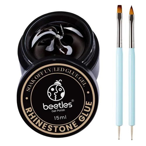 Vista 15 de Beetles - Gel de uñas sólido constructor, gel transparente 3D de 1.06 onzas para esculpir, gel de construcción de gel duro con polvo de uñas