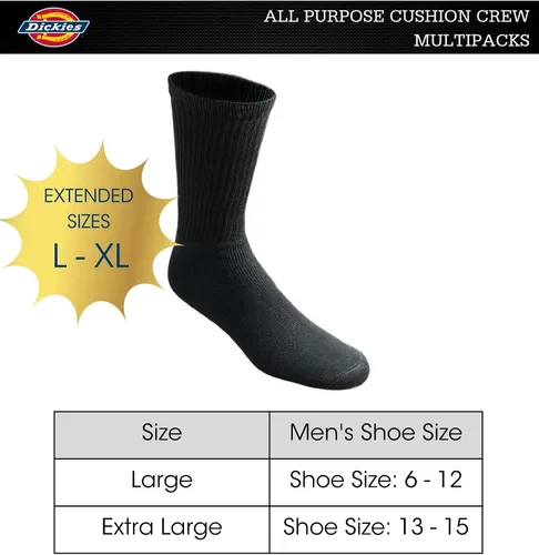 Vista 3 de Dickies - Calcetines acolchados para hombre (612 unidades)
