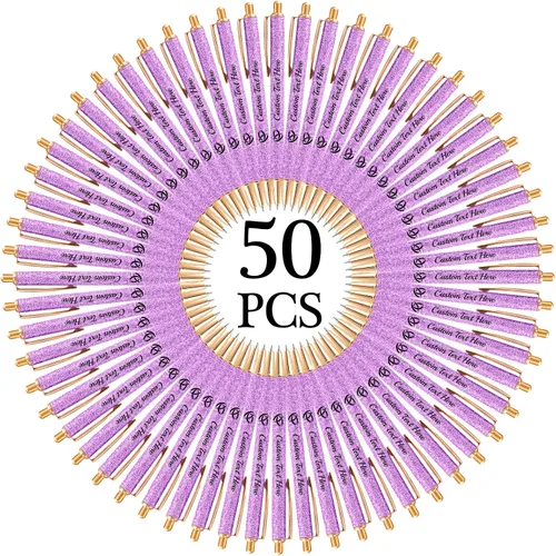 Vista 53 de Aolun 10 bolígrafos personalizados con nombre, bolígrafo retráctil con mensaje de texto para mujeres, enfermeras, escritura, cumpleaños, graduación