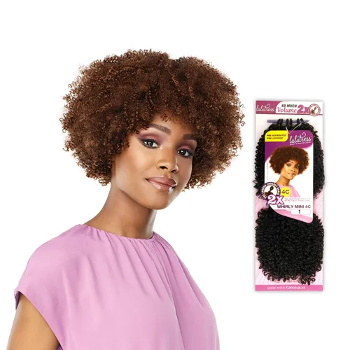 Vista 2 de Sensationnel Lulutress - Extensiones de cabello trenzado de ganchillo para hacer tú mismo, todo Kanekalon retardante de llama fibra sintética