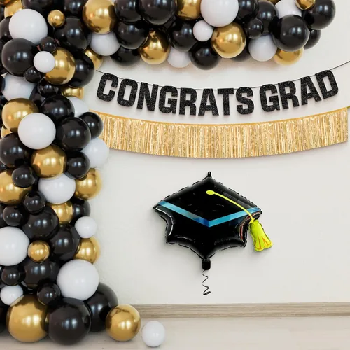 Vista 7 de KatchOn, Globos de graduación de salto 2026 – Grandes, 40 pulgadas Globo de graduación de felicitaciones Decoraciones de graduación de jardín