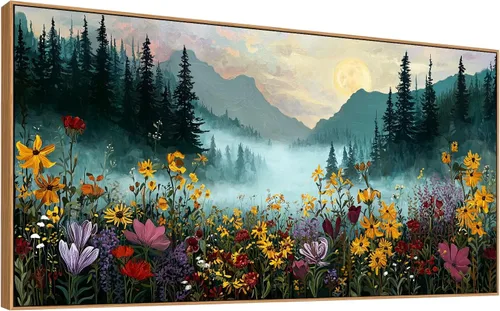 Vista 10 de JLXART Lienzo abstracto enmarcado, arte para la pared, moderno círculo verde dorado y negro, pintura colorida, obra de arte texturizada, lista
