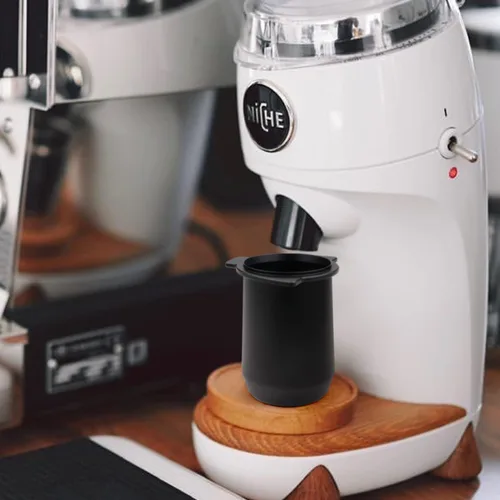 Vista 6 de Taza dosificadora FIRJOY de 54 mm compatible con Breville Barista Express y portafiltros Breville de 54 mm (Negro)