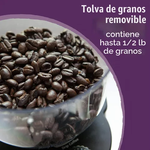 Vista 3 de Mr. Coffee Molinillo de piñones automático, Negro