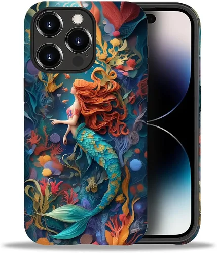 Vista 41 de DAIZAG Funda compatible con iPhone 11, hermoso color arena, patrón completo, carcasa rígida híbrida de plástico TPU + funda de protección
