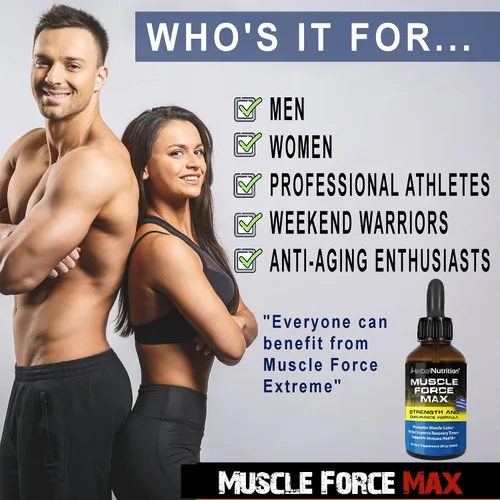 Vista 6 de Muscle Force Strength and Endurance - Fórmula en espray de 2 botellas, fórmula de crecimiento patentada de 175 mg, 2 onzas por botella