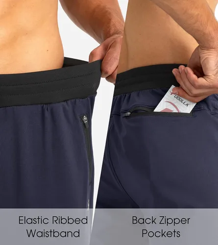 Vista 5 de Pudolla Pantalones deportivos de forro polar para hombre, pantalones deportivos suaves y cálidos para invierno, para gimnasio, entrenamiento