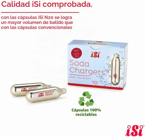 Vista 6 de iSi - Cargador de sifón de soda de CO2, paquete de 50