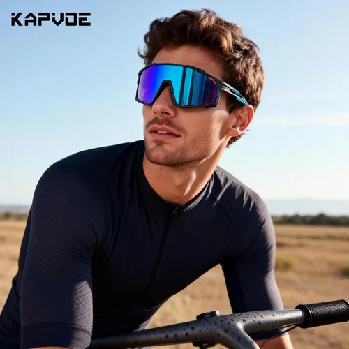Vista 2 de KAPVOE 3 Lens Cycling Sunglasses Men Women K76