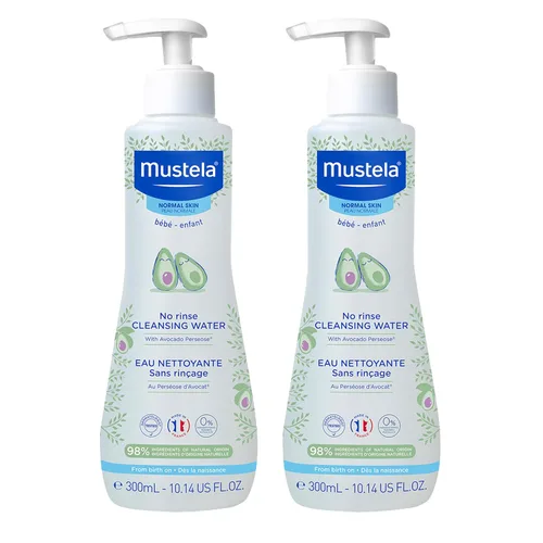 Vista 13 de Mustela Agua limpiadora para bebés, agua micelar sin enjuague, con aguacate natural y aloe vera, para cara, cuerpo y pañal del bebé, paquete de 1