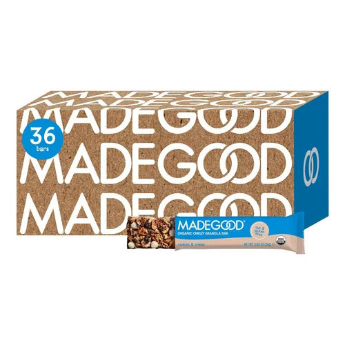 Vista 11 de MadeGood Barras de granola con chispas de chocolate, 40 unidades (0.85 onzas cada una) contienen nutrientes de verduras, aperitivos sin gluten Sin