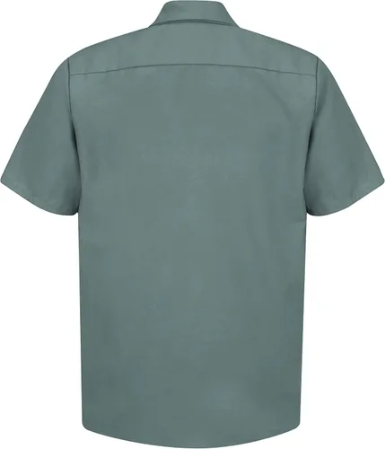 Vista 2 de Red Kap Camisa de trabajo industrial para hombre, ajuste regular, manga corta