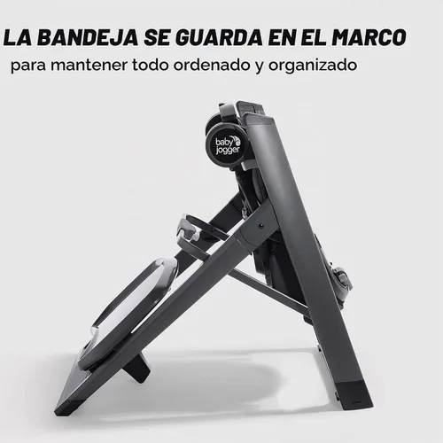 Vista 3 de Baby Jogger City Bistro - Silla alta, color grafito