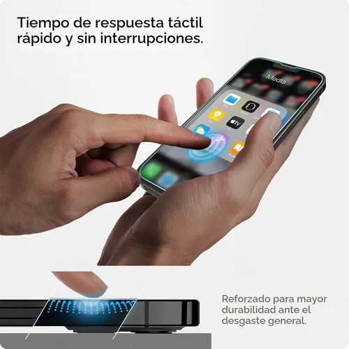 Vista 5 de Spigen Protector de pantalla de vidrio templado compatible con iPhone 14 Plus/iPhone 13 Pro Max, protección de sensor
