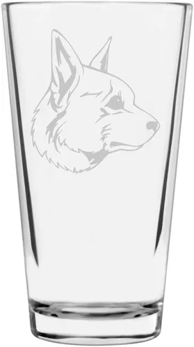 Vista 228 de Podenco Canario - Vaso de pinta de 16 onzas con temática de perro personalizado