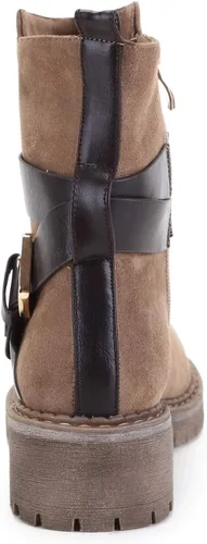Vista 4 de ANN CREEK Juanita - Botines con correa de hebilla y cadena para mujer