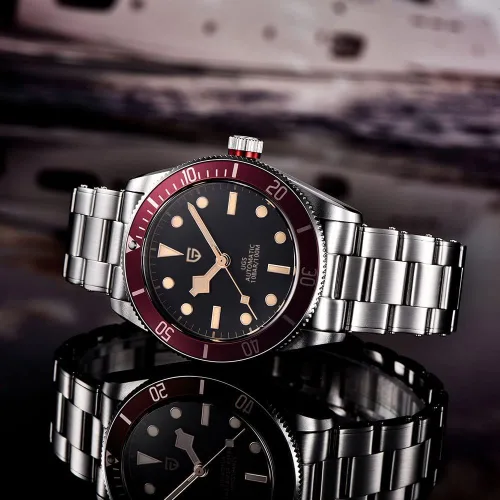 Vista 3 de HaiQin Pagani Design 1671 Men's Automatic Watches for Men Stainless Steel Band NH35 Movement 100M Waterproof Self Winding Sport Wrist Watch