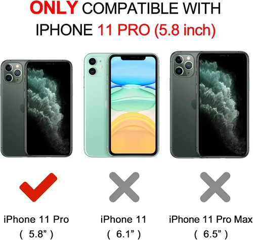 Vista 2 de OTOFLY Funda compatible con iPhone 11 Pro, ultra delgada, de silicona líquida, antiarañazos, a prueba de golpes, con forro de microfibra (rosa)