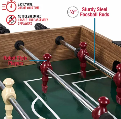 Vista 5 de Mesa de juego combinada de interior de 48" 3 en 1, mesa de conversión