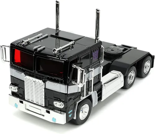 Vista 6 de Jada Toys Transformers G1 1:24 Nemesis Prime - Coche fundido a presión, juguetes para niños y adultos, color negro