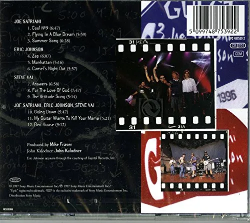 Vista 2 de Joe Satriani Eric Johnson Steve Vai G3 Live In Concert