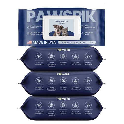 Vista 8 de PawsPik Toallitas prémium para mascotas fabricadas en Estados Unidos