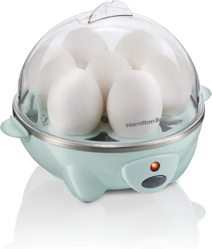 Vista 9 de Hamilton Beach Cocedor de Huevos Eléctrico 3 en 1 para Huevos Duros, Huevos Escalfados, Preparador de Omelets y Vaporizador de Verduras, Capacidad