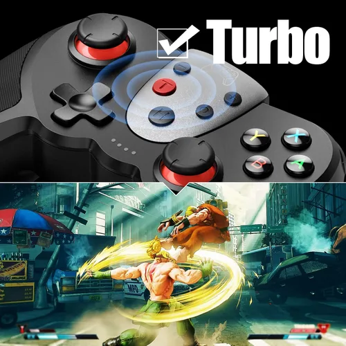 Vista 4 de TERIOS Controlador inalámbrico Pro compatible con SwitchSwitch Lite Switch OLED - Joypad premium para videojuegos - 3 niveles de velocidad turbo
