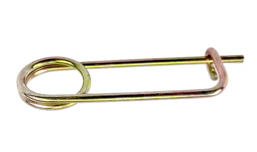 Vista 6 de Broche dorado con forma de chaveta de acero con forma de pasador de resorte, broche de bloqueo rápido, cierre de cierre para enganche de jardín