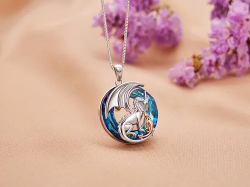 Vista 5 de MEIDERBO Collar de animales de plata de ley 925 collares de madre e hija regalos de joyería para madre hija niños mujeres adolescentes niñas pareja
