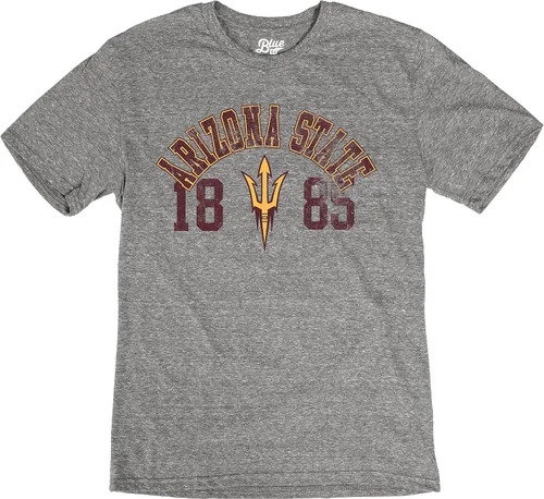 Vista 3 de Blue 84 NCAA - Camiseta para hombre, color gris jaspeado de triple mezcla