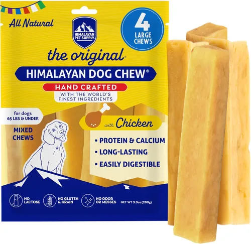 Vista 9 de Himalayan Dog Chew Bacon Yak Cheese - Masticables para perros, el mejor para ti, 100% natural de larga duración, golosinas saludables para perros