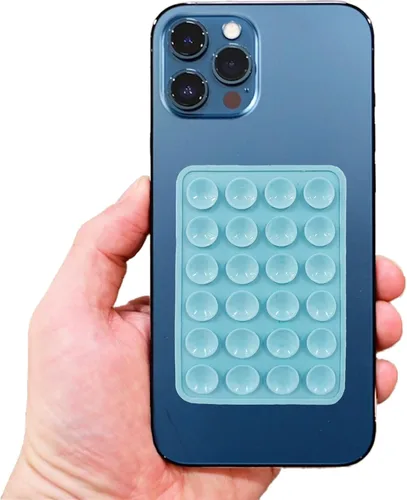 Vista 2 de Soporte de silicona manos libres para teléfono con ventosa, soporte de teléfono con ventosa multiusos para iPhone y Android, videos Tiktok y selfies