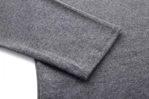 Vista 5 de jonivey Camiseta básica de punto de cuello alto de manga larga para hombre