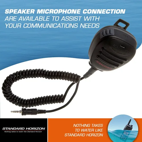 Vista 3 de Altavoz/micrófono estándar STD-CMP460 para la mayoría de las radios VHF de mano estándar