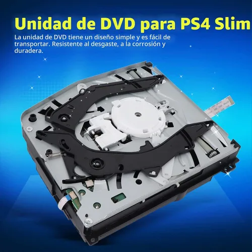 Vista 2 de Zyyini Unidad de disco portátil para reemplazo PS, pieza de reparación PS Slim -Ray DVD Disk Drive Module Recinto de repuesto para consola
