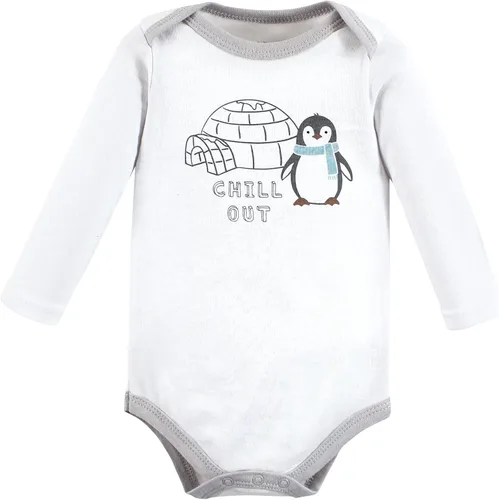 Vista 69 de Hudson Baby baby-boys Cotton Long-sleeve Bodysuits 5-pack