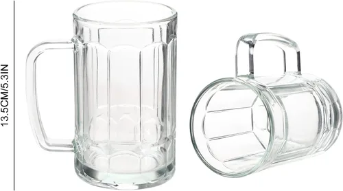 Vista 2 de SATINIOR Disfraz de Oktoberfest bávaro para hombre, disfraz de hombre bávaro alemán, taza de cerveza de vidrio con asa para fiesta de Halloween