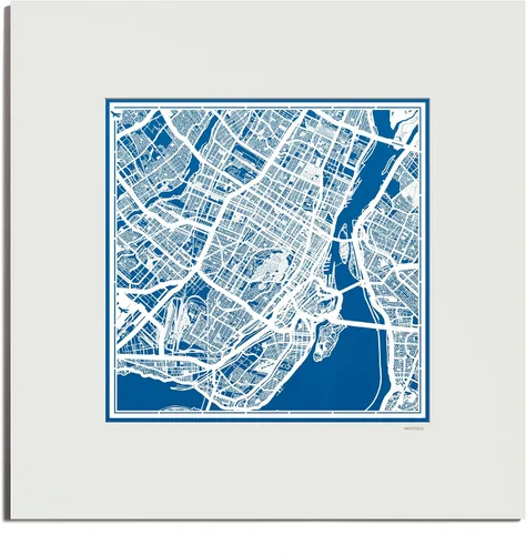 Vista 72 de O3 Design Studio San Diego, CA Paper Cut Map Matted Grey 20x20 in Paper Art