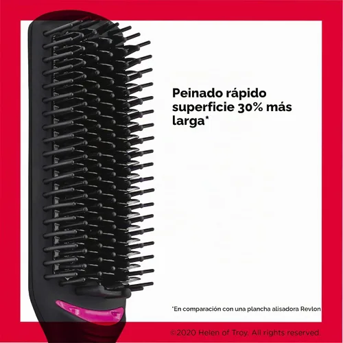 Vista 2 de Revlon Cepillo para alisar y peinar el cabello, ideal para el segundo día (4-1/2 pulgadas) Ideal para el segundo día, más brillo, menos