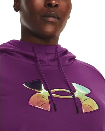 Vista 6 de Under Armour Sudadera con capucha Armourfleece con logotipo grande para mujer