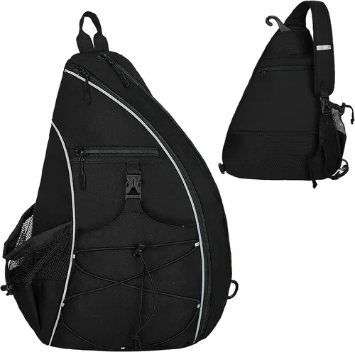 Vista 2 de Bolsa de Pickleball Goloni para Mujeres, Mochila de Pickleball para Hombres, Bolsa de Hombro Ligera con Gancho para Cerca, Gran Capacidad, Bolsillo