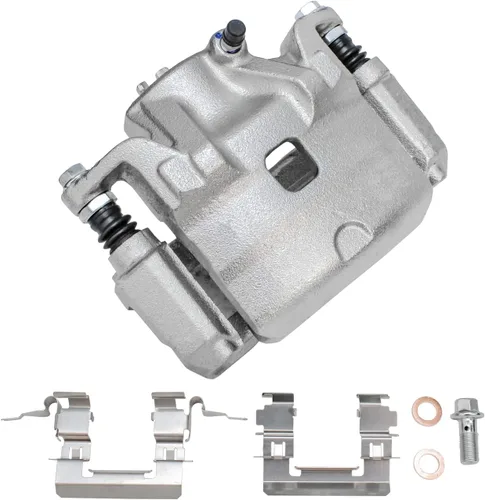 Vista 4 de Detroit Axle - Kit de freno delantero para Nissan Altima Sentra 07-10, repuesto de pastillas de freno de cerámica de freno de disco 2007 2008 2009