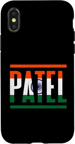 Vista 5 de Funda para iPhone 12 mini Patel con apellido familiar y orgullo de la bandera de la India