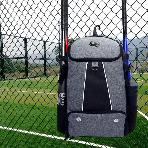 Vista 7 de PHINIX Mochila de béisbol y softbol para adultos, gran capacidad para bates, cascos, guantes, zapatos