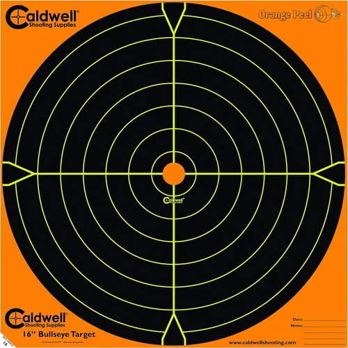 Vista 6 de Caldwell - Objetivos de diana de cáscara de naranja con material de escamas, adhesivo fuerte y varios tamaños para exteriores, rango, tiro y caza