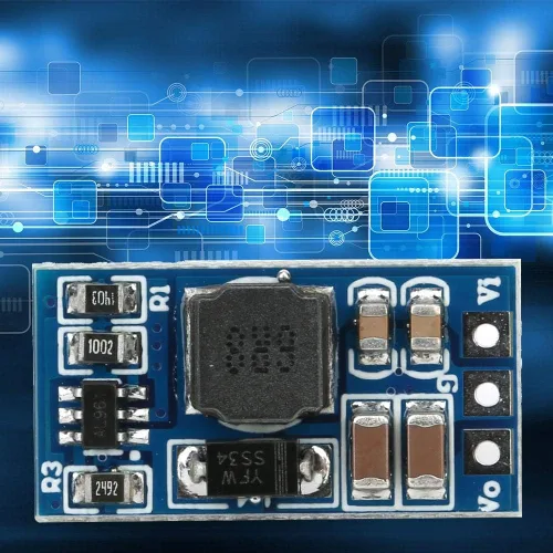 Vista 5 de Módulo convertidor de impulso DC-DC de 2.6-5.5 a 5V/6V/9V/12V, regulador de voltaje elevador, convertidor de voltaje para motor LED (9V, sin pin), 2