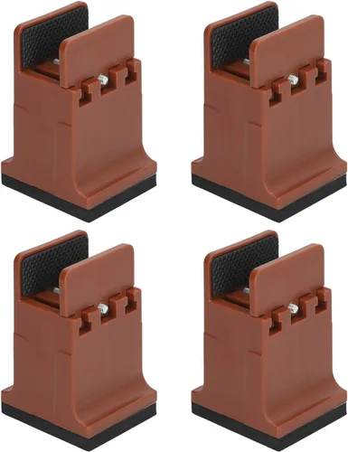 Vista 17 de 4 elevadores de cama, elevador de goma para muebles, bloques de cama elevados, elevadores de sofá, mesa de escritorio, almohadillas de elevación